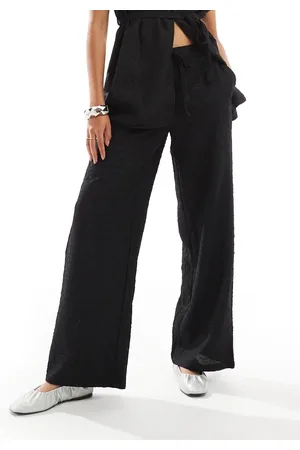 VERO MODA Textured relaxed trouser co-ord in
