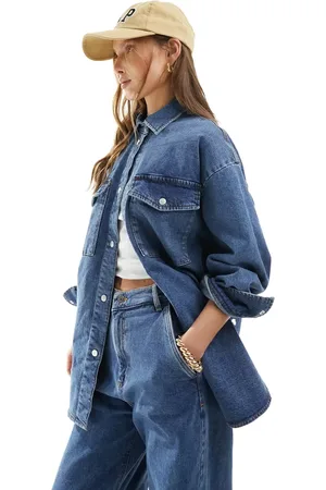 In wear InWear Tonia denim shirt co-ord in vintage