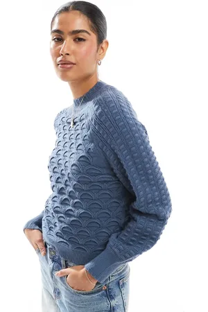 Object Premium honeycomb knit jumper in