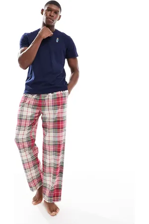 Ralph Lauren Pyjama set with logo in and red plaid