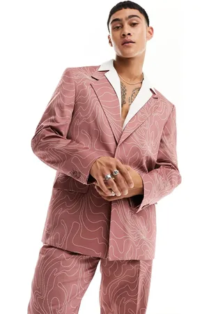 Viggo Contour print suit jacket in