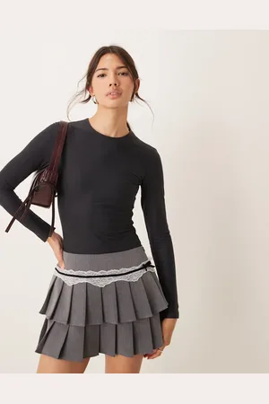 Abercrombie & Fitch Long sleeve soft matte bodysuit in