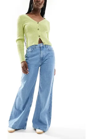 ASOS Wide leg soft jean in mid