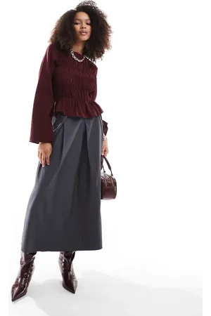 ONLY High waisted tailored a-line skirt in