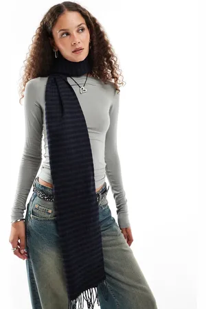 Weekday Premium wool scarf in check