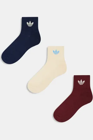 adidas Ankle socks in burgundy, cream and navy