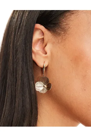 Accessorize Filigree flower drop earrings in