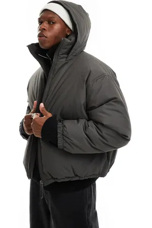 Weekday Floyd bomber puffer coat in dark