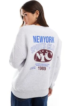 ASOS New York sports club sweatshirt in marl
