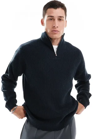 New Look 1/4 zip fisherman jumper in
