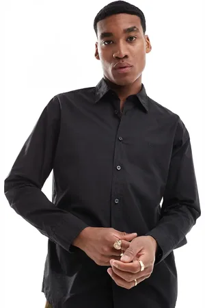 HUGO BOSS Relegant poplin long sleeve shirt in