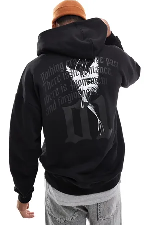 Liquor N Poker Motif back hoodie in