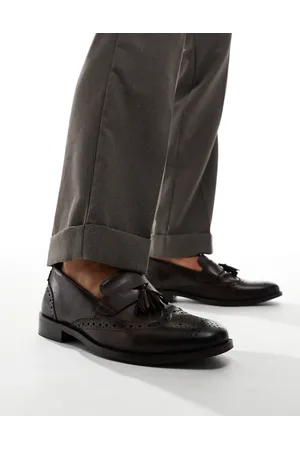 ASOS Brogue loafer in leather with tassel