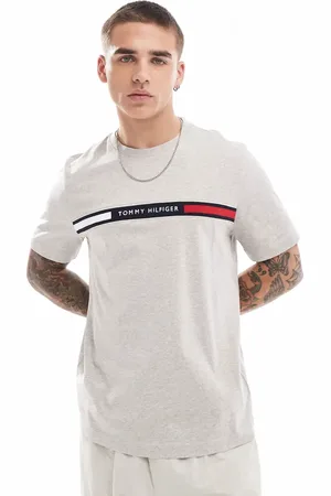 Tommy Hilfiger Linear flag t-shirt in grey