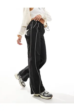 Daisy Street Mid rise piping detail trousers with star bum patch