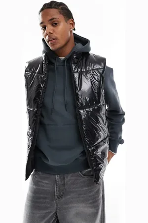 ASOS High shine puffer gilet in