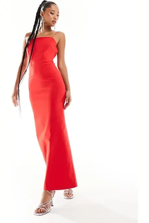 Vesper Low back strappy maxi dress in