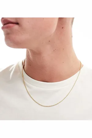 FADED FUTURE Thin rope chain necklace in