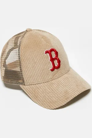 New Era Boston Red Sox cord trucker in beige