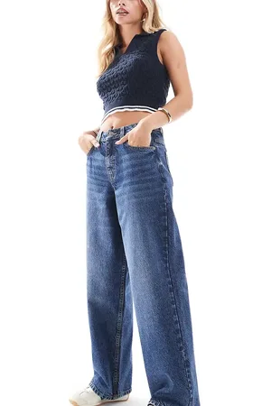 Miss Selfridge Baggy jean in indigo wash