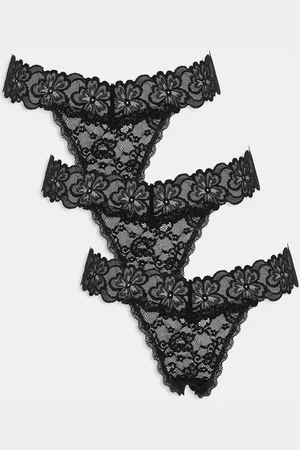 ASOS Minnie 3 pack all over lace thong in