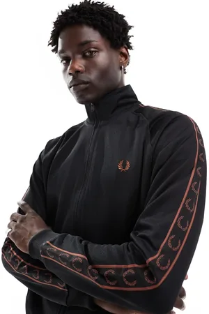 Fred Perry Co-ord taped track jacket in with contrast trim