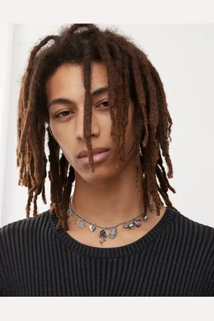 Reclaimed Unisex fun charm necklace in mixed