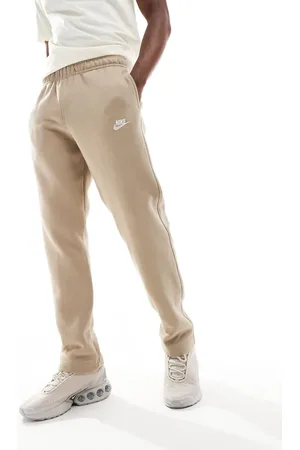Nike Club Fleece open hem sweatpant in khaki