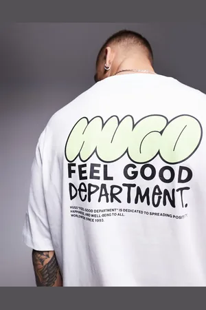 Hugo Blue Nimay oversized t-shirt in