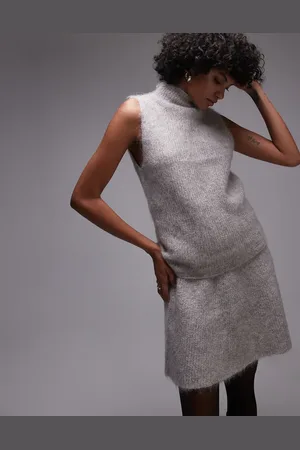 SELECTED Femme high neck knitted sleeveless jumper in
