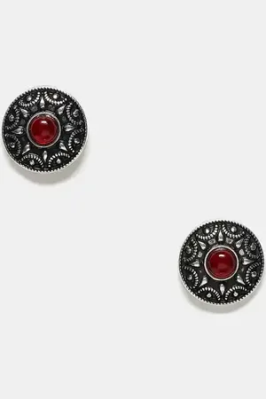 Reclaimed Unisex western studs with faux stone