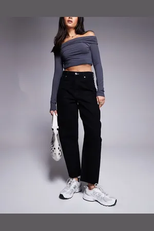 River Island Oversized barrel leg jean in