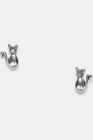 Kingsley Ryan Cat stud earrings in sterling