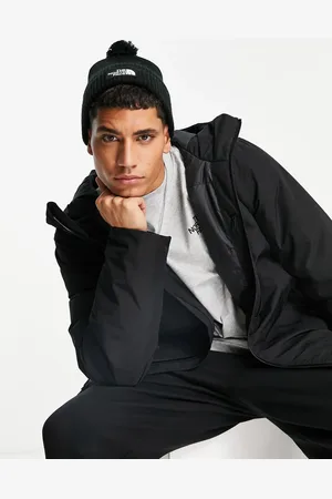 The North Face Logo Patch bobble hat in