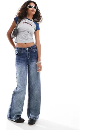 The Ragged Priest Crease wash jeans in indigo