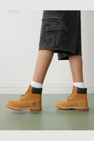 Timberland Premium 6 inch boots in wheat nubuck