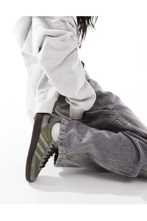 adidas Handball Spezial cordura trainers in khaki and grey