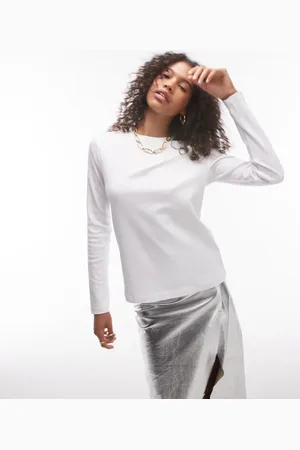 MANGO Heavyweight cotton long sleeve t-shirt in