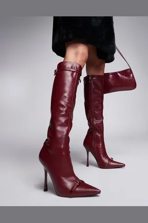 Simmi London Simmi London Palace Stilleto Pointed knee boot in