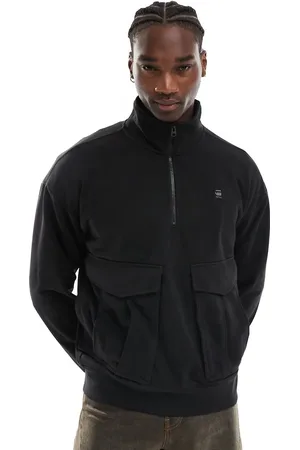 G-Star Rovic oversized half zip sweatshirt with cargo pockets in