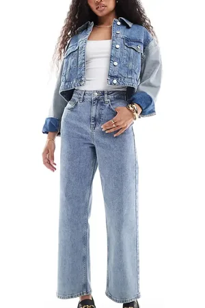 Miss Selfridge Straight leg jean in mid wash