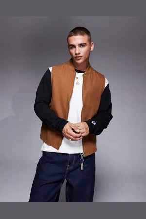 ASOS Washed gilet in tan