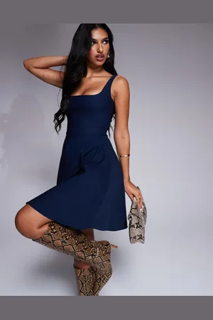 Vesper Scoop back skater mini dress in