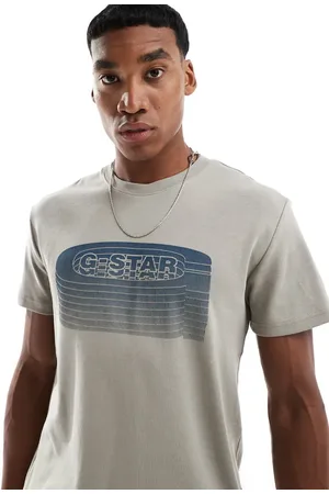 G-Star T-shirt in with stacked old skool logo print