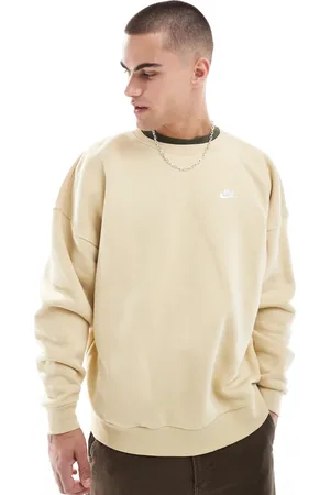 Nike Club crew sweatshirt in beige