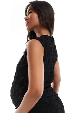Mama;licious Mamalicious Maternity 3D textured sleeveless top co-ord in