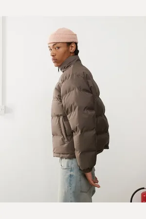 Weekday Cole puffer jacket in dark