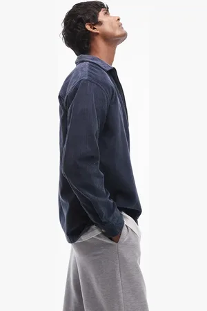 SELECTED Zip thru cord shirt in