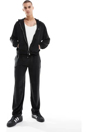 ASOS Straight leg velour joggers in