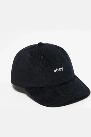 Obey Lowercase cord 9 panel cap in